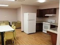 Kitchen area for Young Adults Empowerment Supports housing.